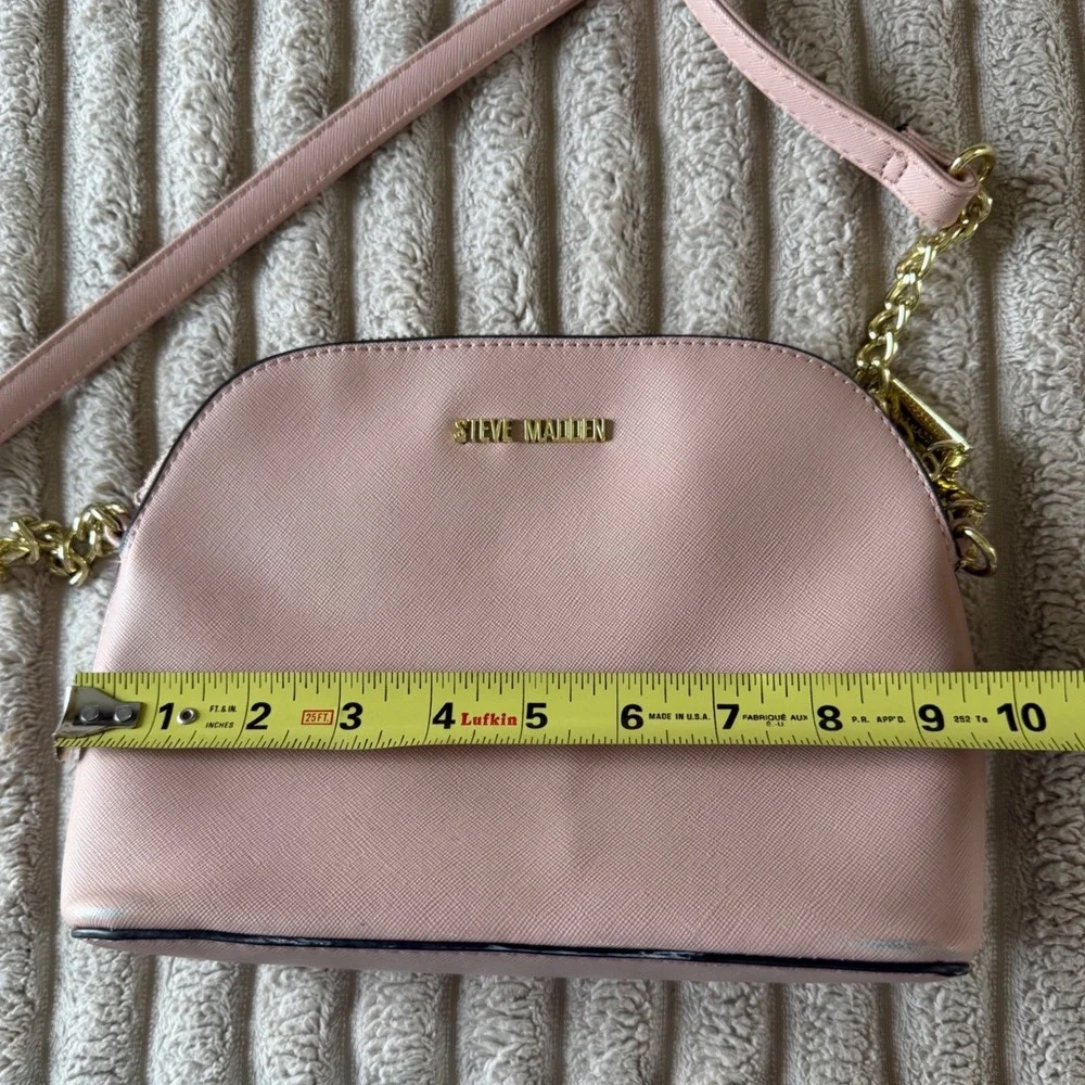 Steve Madden Crossbody Bag Bundle Pink Brown Handbags with Logo Straps 3pc Set